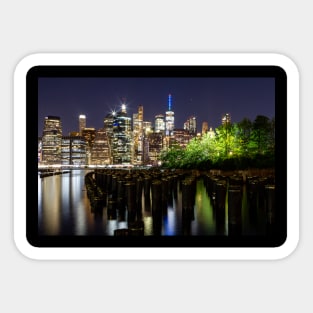 New York City at Night Sticker